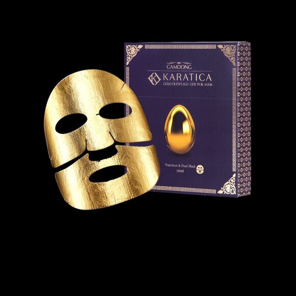 KOREAN SKINCARE BY KARATICA Anti Aging 24 K Gold Foil Mask with Essence - Picture 3 of 6